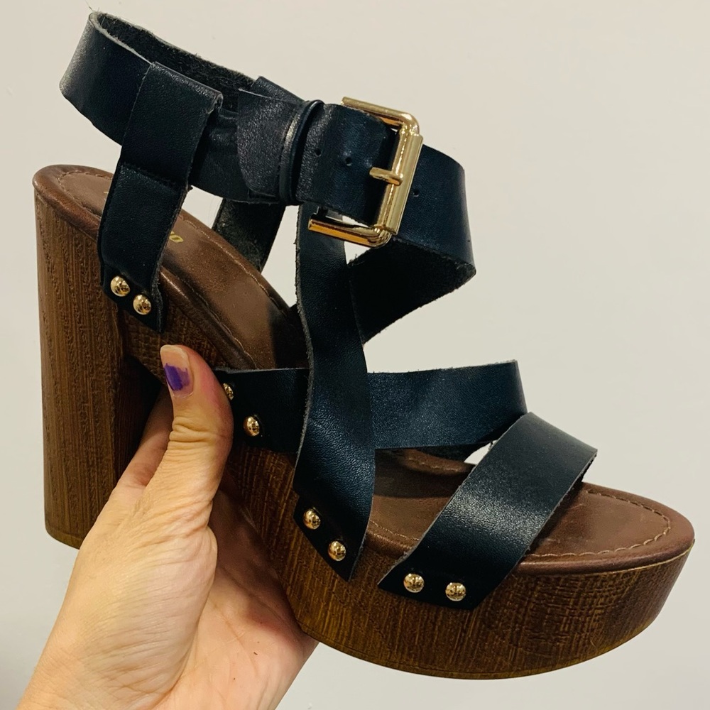 Black sandal heels NWOT size 8.5 - Picture 8 of 8
